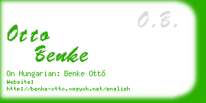 otto benke business card