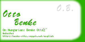 otto benke business card